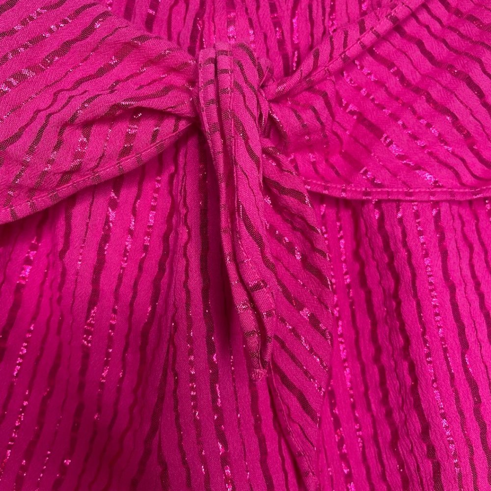 Victoria's Secret Metallic Striped Wrap Waist Sleep Short NWT Sz XL - Picture 5 of 9